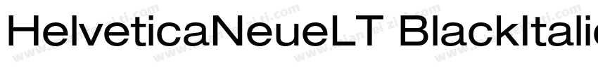 HelveticaNeueLT BlackItalic字体转换